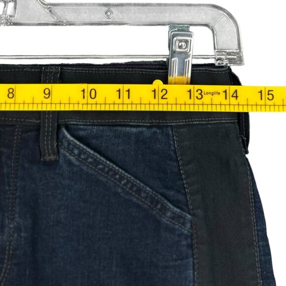 NYDJ Color Block Design Straight Leg 5 Pocket Style Trendy Jeans‎ Petite 6 - Picture 6 of 8